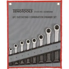 8 Piece Ratcheting Spanner Set